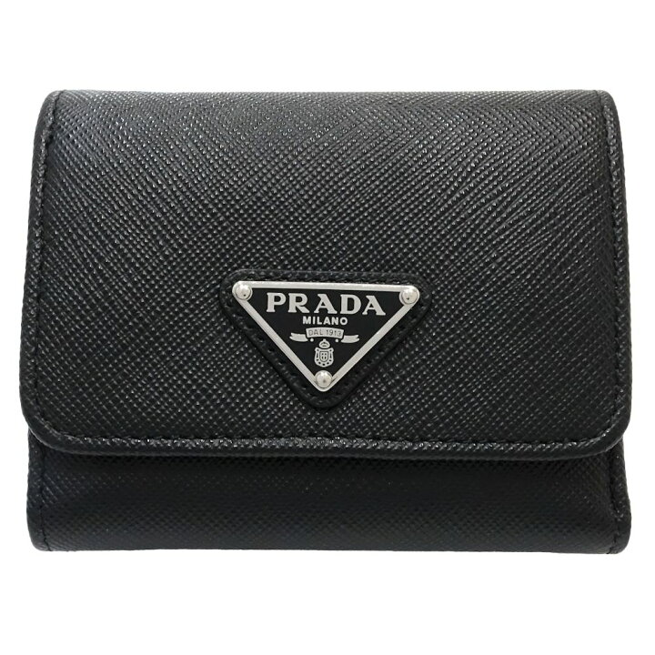 楽天市場】PRADA プラダ 三つ折り財布 1MH043 コンパクトウォレット  