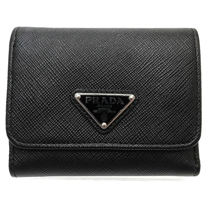 楽天市場】PRADA プラダ 三つ折り財布 1MH043 コンパクトウォレット 
