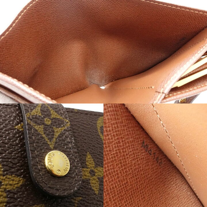 楽天市場】LOUIS VUITTON ルイヴィトン モノグラム 二つ折り財布 