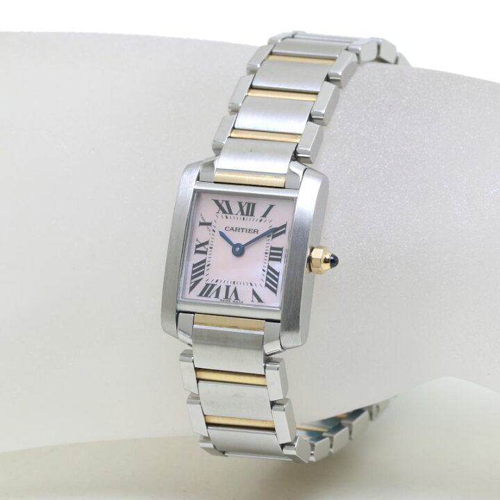 楽天市場】CARTIER カルティエ タンクフランセーズSM W51027Q4 ピンク  