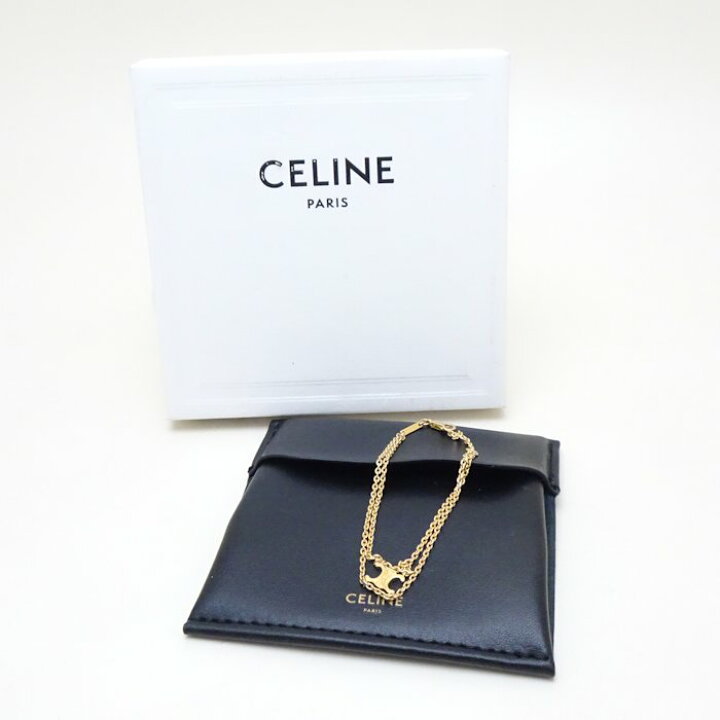 楽天市場】CELINE セリーヌ トリオンフ サスペンダー ブレスレット  