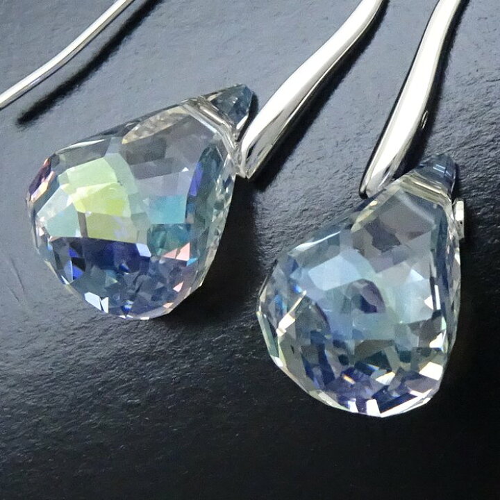 楽天市場】SWAROVSKI スワロフスキー クリスタル ピアス シルバー 