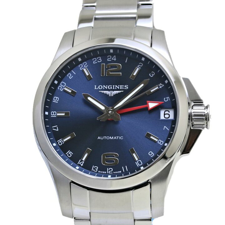 楽天市場】LONGINES ロンジン コンクエストGMT L3.687.4.99.6【磨き済  