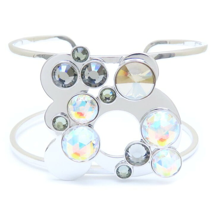 楽天市場】SWAROVSKI スワロフスキー クリスタル バングル シルバー 