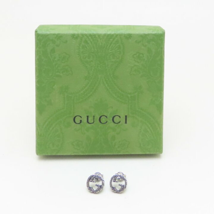 楽天市場】GUCCI グッチ インターロッキングG ピアス シルバー925  