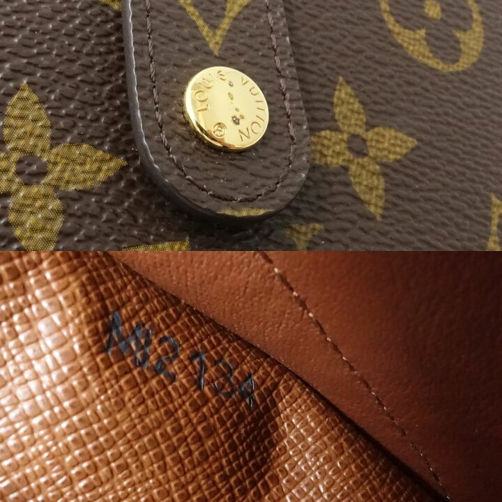楽天市場】LOUIS VUITTON ルイヴィトン モノグラム 二つ折り財布 
