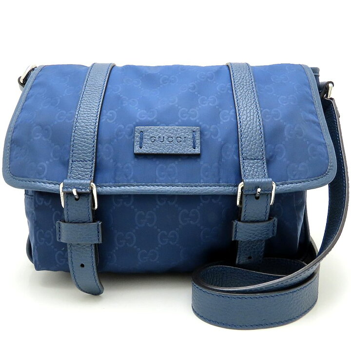 楽天市場】GUCCI グッチ 510335 ショルダーバッグ ナイロンxレザー 