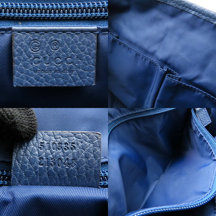 楽天市場】GUCCI グッチ 510335 ショルダーバッグ ナイロンxレザー