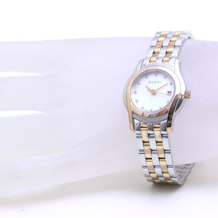 楽天市場】GUCCI グッチ Gクラス 11Pダイヤモンド YA055535 5500L  