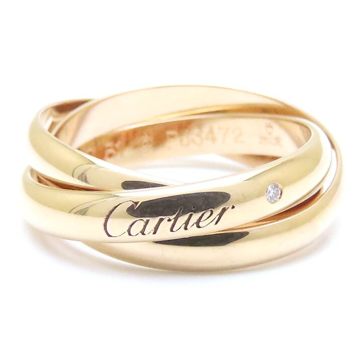 楽天市場】CARTIER カルティエ トリニティ リング 指輪 1Pダイヤモンド 