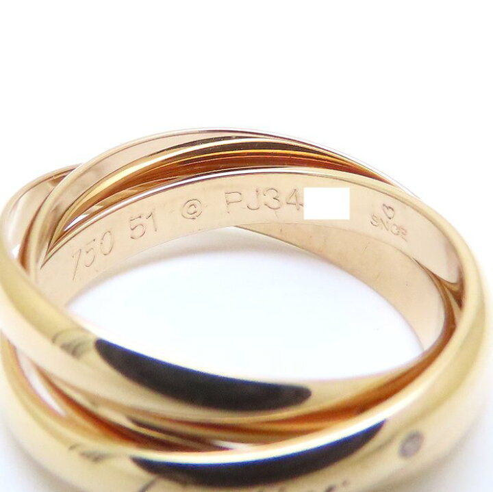 楽天市場】CARTIER カルティエ トリニティ リング 指輪 1Pダイヤモンド 