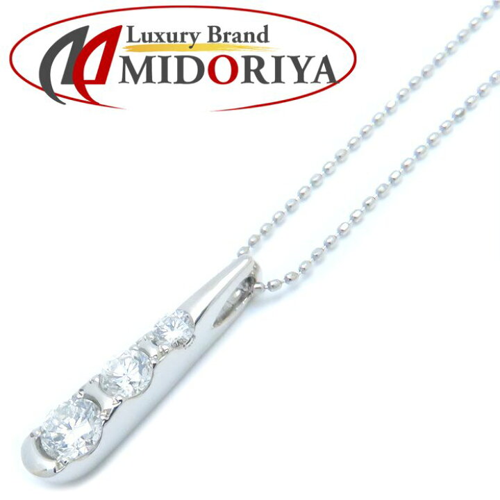 楽天市場】ダイヤモンド ネックレス スリーポイントダイヤ 0.324ct 
