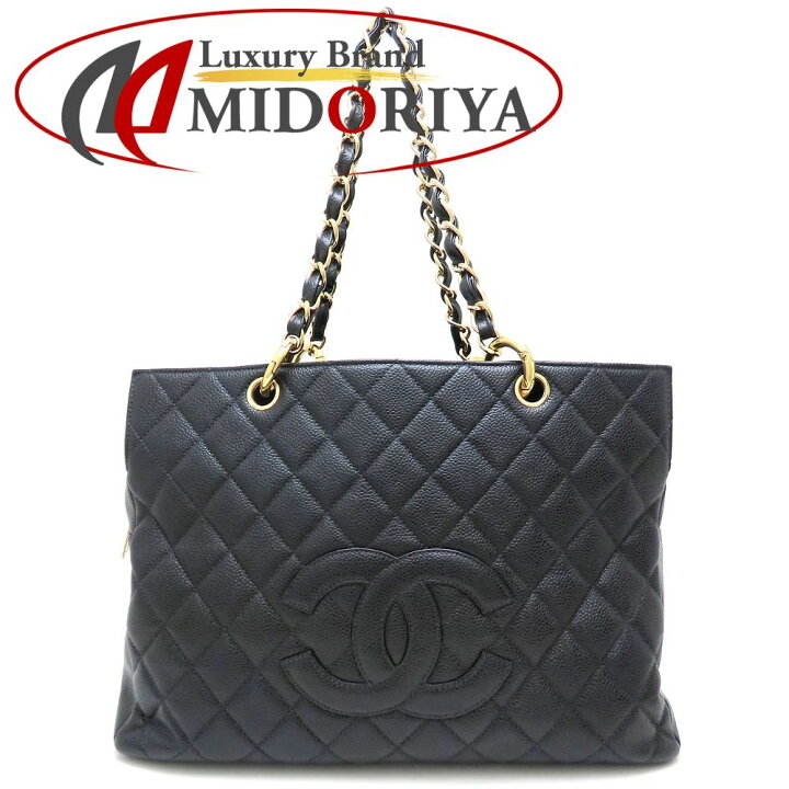 楽天市場】CHANEL シャネル チェーントートバッグ キャビアスキン 