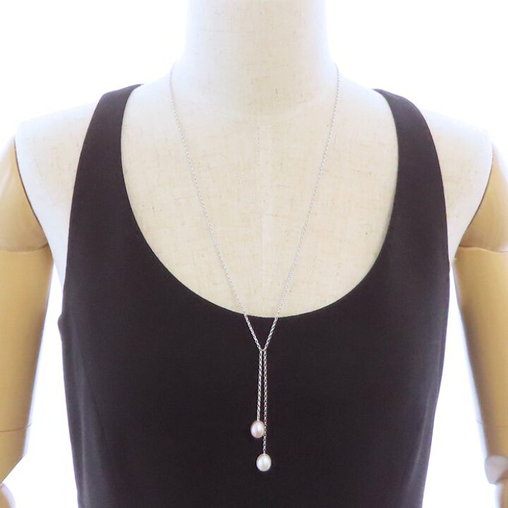 楽天市場】MIKIMOTO ミキモト パール ネックレス Y字ネックレス K18WG 