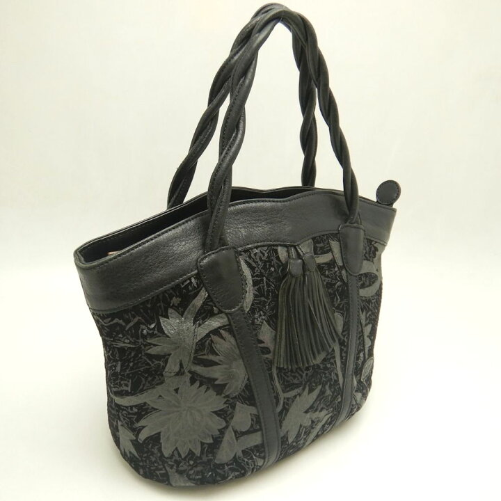 楽天市場】IBIZA イビサ トートバッグ レザー ブラック/252890【中古 