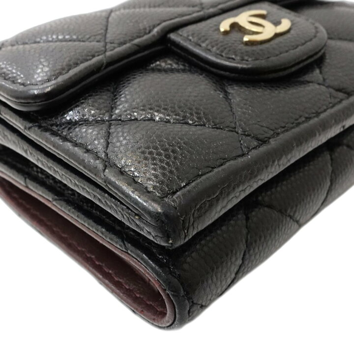 楽天市場】CHANEL シャネル 三つ折り財布 AP0230 マトラッセ ココ  