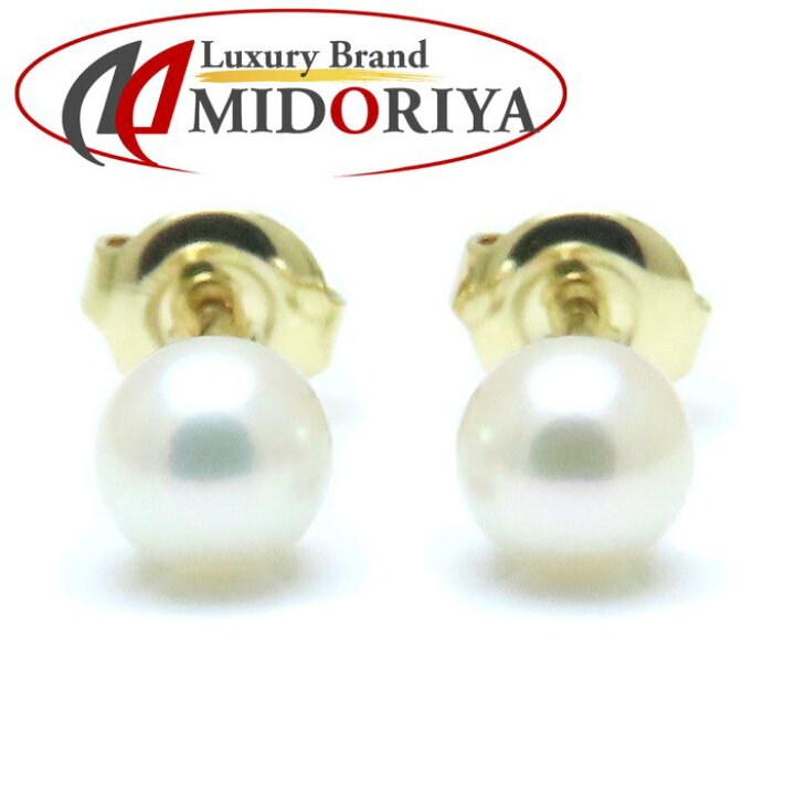 楽天市場】MIKIMOTO ミキモト パール ピアス 真珠5.3ミリ K18YG 