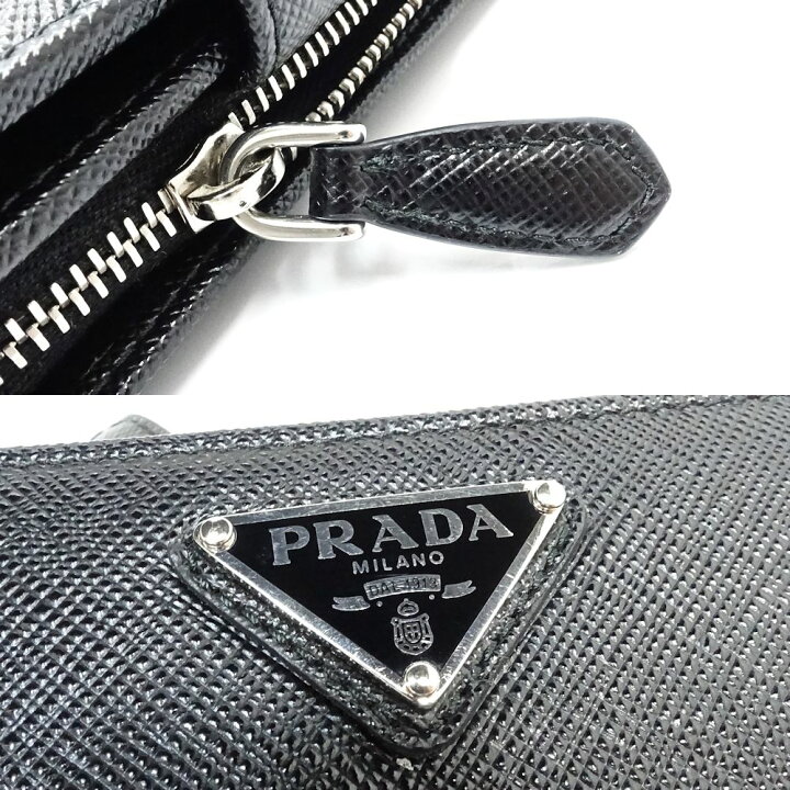 楽天市場】PRADA プラダ 二つ折り財布 1ML018 トライアングル  