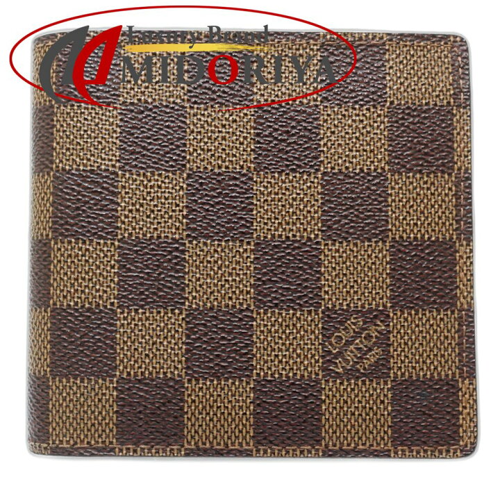 楽天市場】LOUIS VUITTON ルイヴィトン ダミエ 二つ折り財布 N61675  