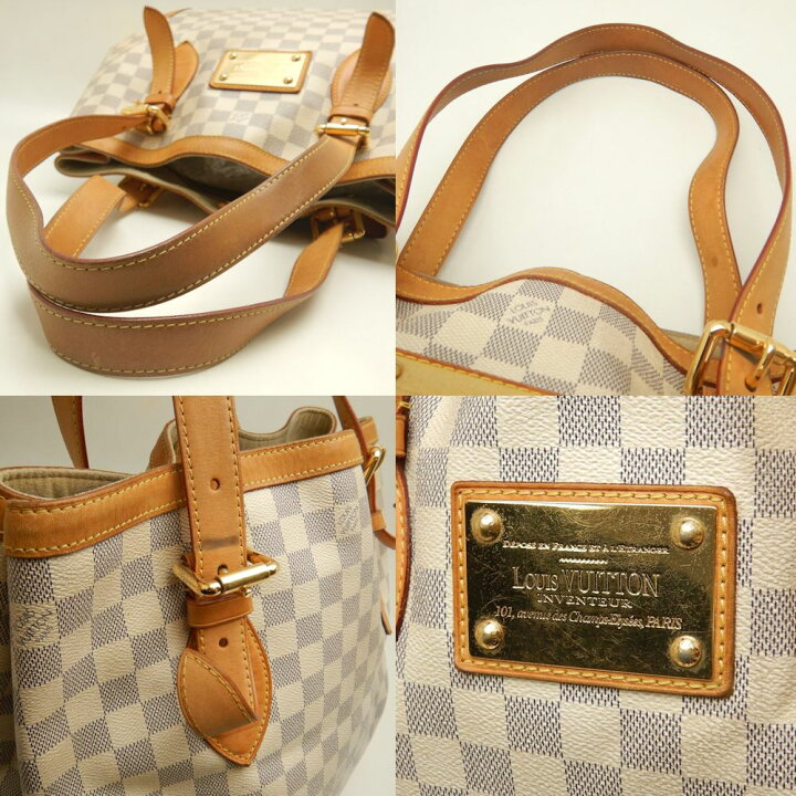 楽天市場】LOUIS VUITTON ルイヴィトン ダミエ アズール ハムステッド 