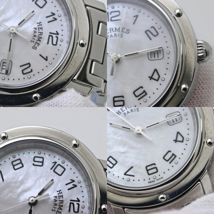 楽天市場】腕時計 ボーイズ HERMES エルメス クリッパー ナクレ 新 