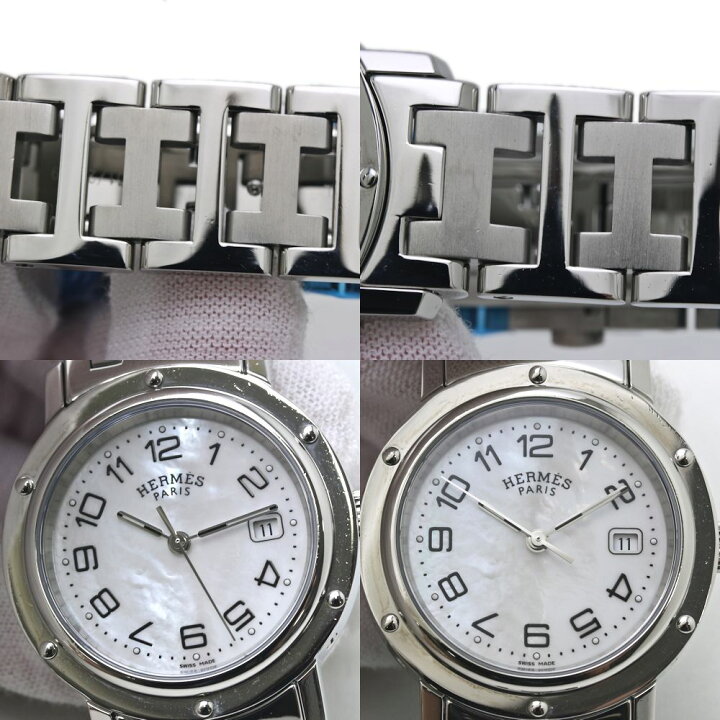 楽天市場】腕時計 ボーイズ HERMES エルメス クリッパー ナクレ 新 
