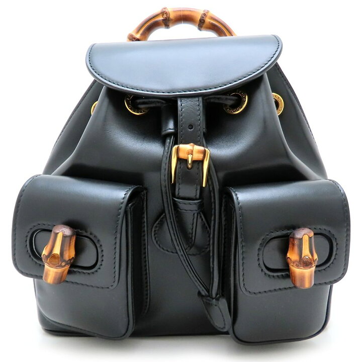 楽天市場】GUCCI グッチ バンブーバックパック 702101 リュック レザー 