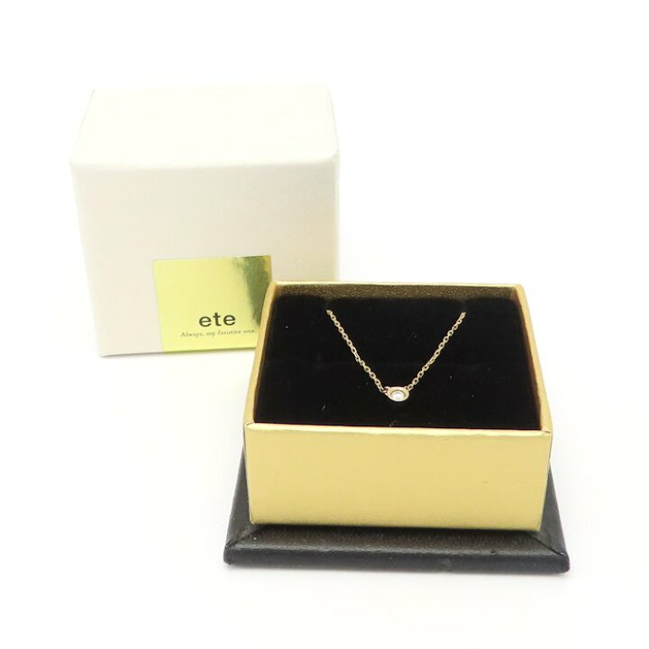 楽天市場】ete エテ ダイヤモンド ネックレス ダイヤモンド0.03ct 