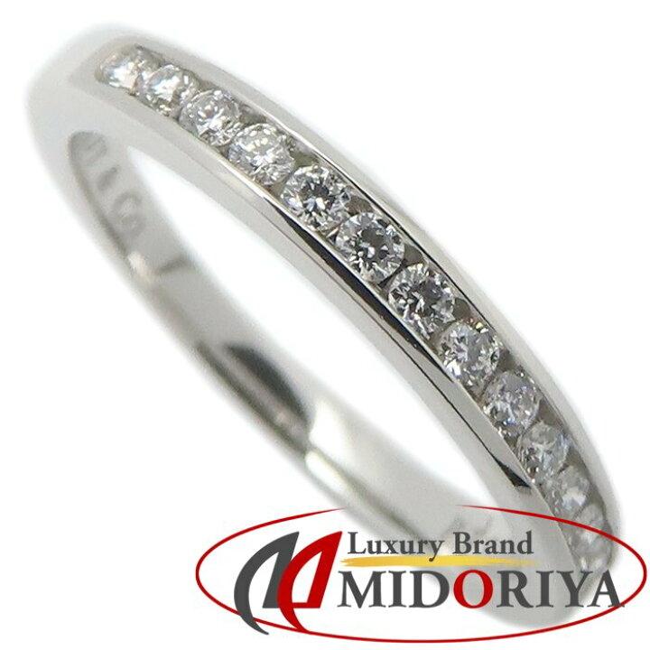 ティファニー セッティングリング PT950 0.18ct 6.5号 A (未使用に近い 