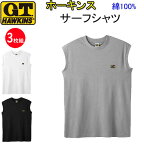 3枚組 まとめ買い ホーキンス メンズ サーフシャツ 綿100％ M L LL 3color G.T.HAWKINS コットン100％ ノースリーブ ランニング シャツ メンズ下着 紳士 肌着 父の日 敬老の日 ギフト プレゼント プチギフト アンダーウエア HK2118B 楽天 通販 年間 定番 送料込み