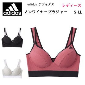 adidas アディダス グンゼ レディース ノンワイヤーブラジャー ブランドロゴ インナー 婦人 肌着 下着 綿混 吸汗速乾 ドライ カジュアル スポーティー ペア プレゼント ギフト 年間 定番 新作 AP6655 楽天 通販 GUNZE 送料込み