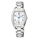 シチズン クロスシー Stainless Steel Line　Happy Flight ソーラー 電波 時計 レディース 腕時計 ES9391-54A