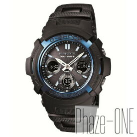 カシオ Gショック ブラック ブルー シリーズ ソーラー 電波 時計 メンズ 腕時計 AWG-M100BC-2AJF
