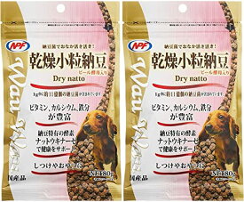 【楽天ランキング受賞】 【まとめ買い 2袋 】 ナチュラルペットフーズ WauWau 乾燥小粒納豆 80g ×2