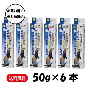 【まとめ買い 6本セット】 三晃商会 ヘアボールリリーフ フェレット フード 50g × 6本