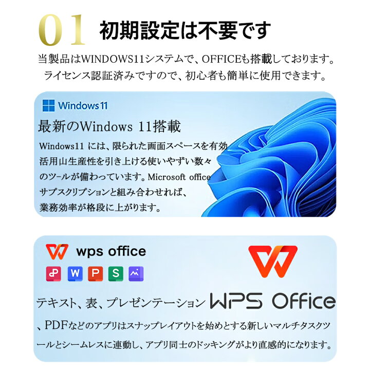 楽天市場】【新品】ノートパソコン office付き 第12世代 CPU フルHD 