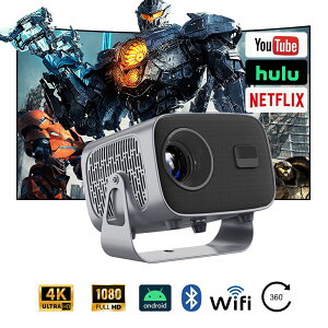 yyVLO1ʁIzy360°]zvWFN^[ V䓊e ^ 16000LM 1080P WIFI6 300ANSI dtH[JX ƒp ou[gD[X5.3̗p `␳ 300" 4KΉ ~j z[VA^