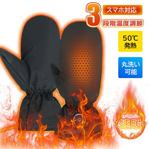 ヒーターグローブ 電熱グローブスキー 充電式 電熱グローブ バイク用 usb 電熱手袋 裏起毛 3段階調温 急速発熱 防寒 撥水 スマホ操作 即暖 省エネ 通勤・通学 防寒対策 暖かい クリスマス 誕