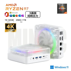 [3ʓo]~jPC minipc AMD Ryzen7 6800H 8RA16Xbh ő4.7GHz mini pc DDR5 16GB/32GB 256~2048GB Windows 11 Pro  VESAΉ 4K@60Hz ^PC WiFi 6 BT5.2 LAN|[g USB TYPE-C ȓd minip\R PSEF؍