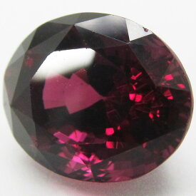 天然ガーネット 天然石 ガーネット 天然ガーネット 柘榴石 ザクロ石 ザクロ 宝石 ルース 誕生石 1月 【 6.340 CT 11.4mm×9.3mm×7.6mm 加熱 オーバル ファセットカット 】