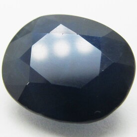 天然サファイヤ 天然石 ブラックサファイヤ ブラック サファイヤ 天然ブラックサファイヤ コランダム 宝石 ルース カラット 誕生石 9月 【 並級 4.511 CT 12.0×9.6×4.2mm 加熱 オーバル ファセットカット ファセット ダイヤモンドカット 】