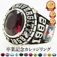 【OB 向け】卒業記念 カレッジリング オーダーメイド メンズ リング シルバー シルバー925 名入れ 同窓会…