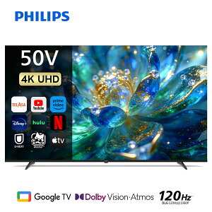 Philips �e���r 50�^ �`���[�i�[���X�e���r �t�B���b�v�X �e���r ���j�^�[ �O�[�O�� �e���r 50V �T�C�Y �t���e���r �l�b�g���� Google �e���r Dolby Audio Netflix Apple TV YouTube �������� �Ǌ|�� �X�}�[�g