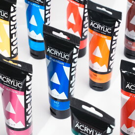 AUREUO アクリル絵の具 120mlのワンチューブ マルチ顔色選択可能 - キャンバス、岩、木材、セラミック、布地用の無毒顔料 - 絵画愛好家、初心者、アーティスト向けの塗料