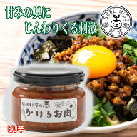 ＼割引クーポン配布／ 磯部さんちのかけるお肉 ピリ辛 無添加 肉味噌 100g 1本 ご飯お供 パンの供 ふりか…
