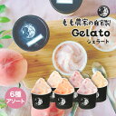 大人気 送料無料 シューイチ紹介 ＼割引クーポン配布／ 山梨県産 6品種の桃 ジェラート 食べ比べ 6種 1箱 桃アイス お取り寄せ 白桃 黄桃 ピーチ ジェラート フルーツアイス ラぺスカ カルピジャーニ シャーベット あいぱく ピーチ専科ヤマシタ お土産 スイーツ 富士山 贈答