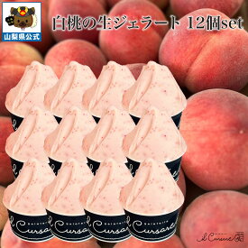 送料無料 ＼割引クーポン配布／ 白桃 生ジェラート 12個 非加熱 特殊製法 お取り寄せ 限定 山梨 富士山 贈答 食べ比べ イタリアン シェフ監修 フレッシュ 生アイス クール便 置配不可 お土産 夏 フルーツ イルクルソーレ ソルベ 高級 至高 国産 日本 人気 贈り物 デザート