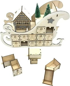 lCAhxgJ_[ ؐ NX}X 24̈o LEDCgt dr v[g 24 َq  q Christmas Advent Calendar