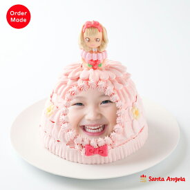 立体3d 写真ケーキ プリンセス5号 ドレスケーキ 子供誕生日ケーキ ドールケーキ ひなまつり 送料無料