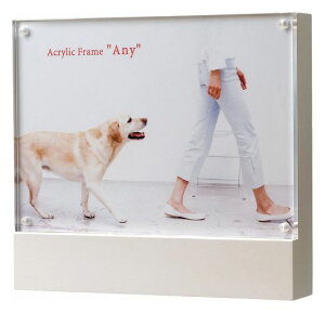 写真立て 2L アクリル AE-2L Any(エニー) フォトフレーム 2L判 2Lサイズ おしゃれ 男性 プレゼント 一人暮らし インテリア シンプル コンパクト 父の日 退職 転勤 転職 転居 記念品 お祝い 餞別